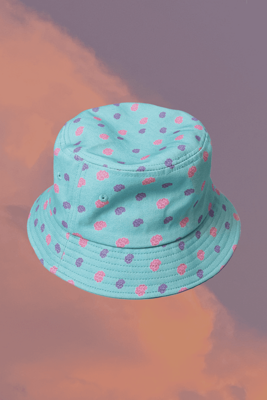 BRAIN STORMING BUCKET HAT SKY BLUE